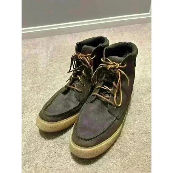 Mens polo ralph lauren leather boots size 10.5D Tedd - Picture 2 of 8